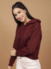 Women's Solid Regular Fit Sweatshirt