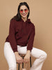Women's Solid Regular Fit Sweatshirt