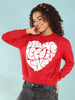 Women's Solid Regular Fit Sweatshirt