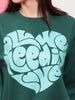 Women's Solid Regular Fit Sweatshirt