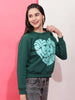 Women's Solid Regular Fit Sweatshirt