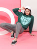 Women's Solid Regular Fit Sweatshirt