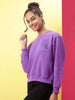 Women's Back Printed Regular Fit Sweatshirt
