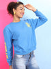 Women's Back Printed Regular Fit Sweatshirt