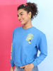 Women's Back Printed Regular Fit Sweatshirt