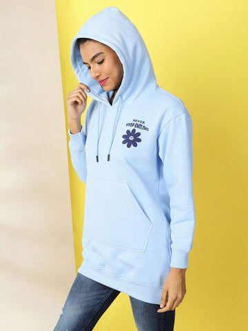 Women's Back Printed Regular Fit Sweatshirt