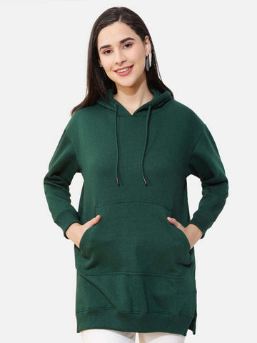 Women's Solid Regular Fit Sweatshirt