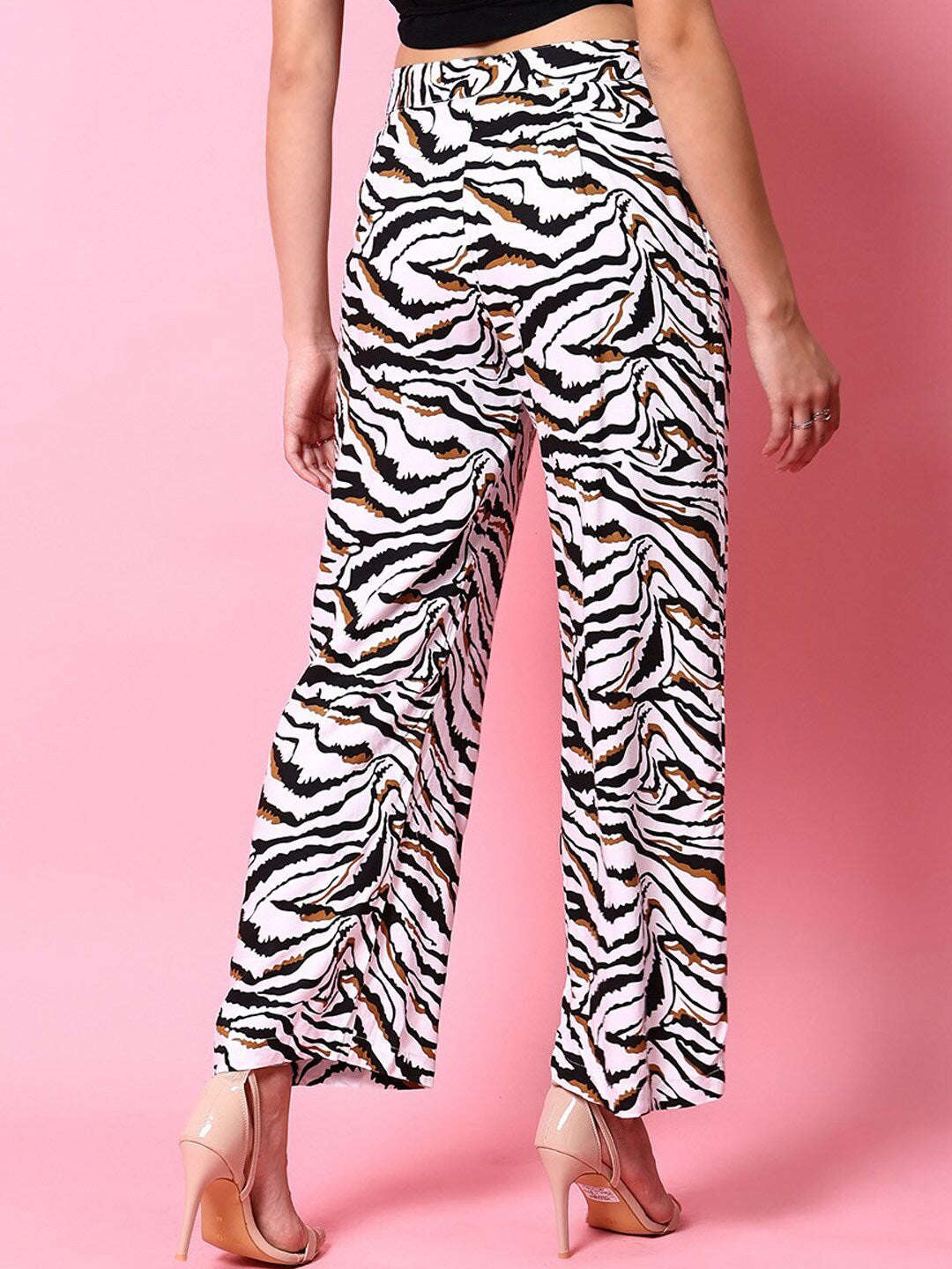 Women's Animal Printed Flare Pant