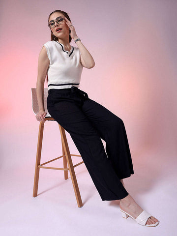 Women's Solid Trouser