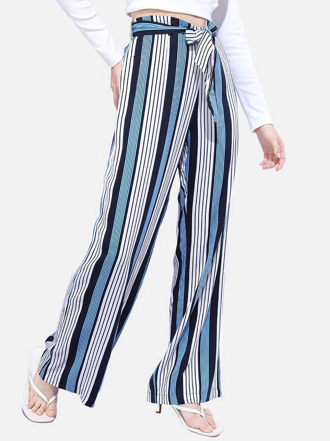 Women's Striped Flare Pant