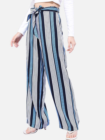 Women's Striped Flare Pant