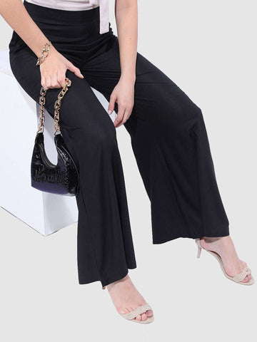 Women's Solid Wide Leg Pant