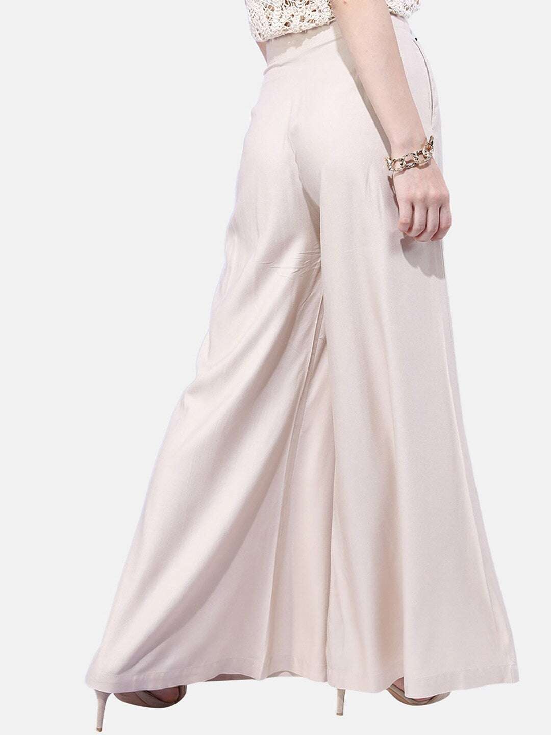 Women's Solid Wide Leg Pant