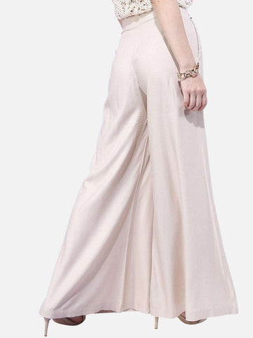 Women's Solid Wide Leg Pant