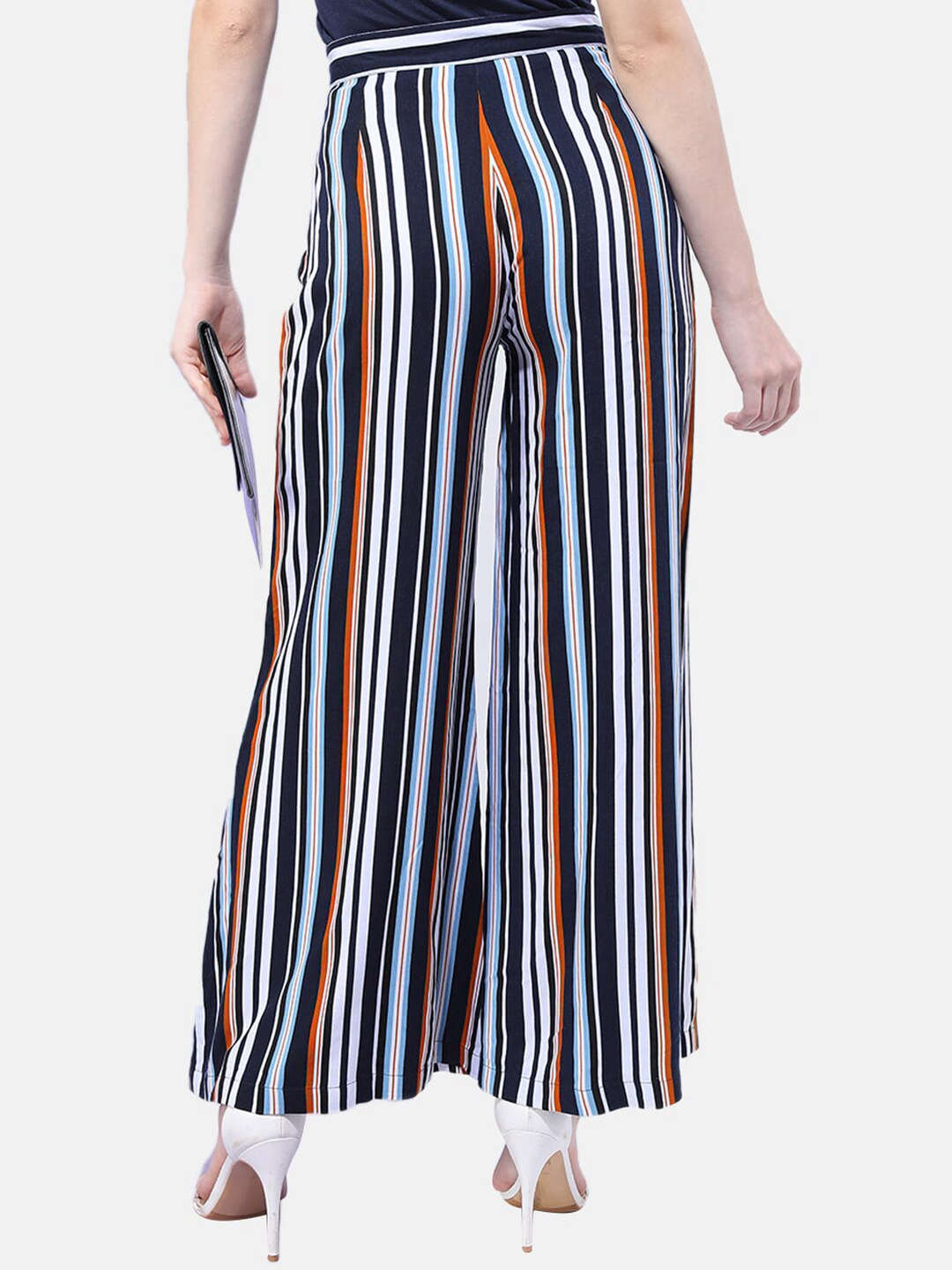 Women's Striped Wide Leg Pant