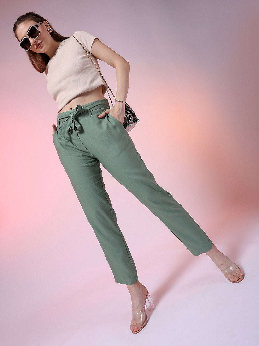 Women's Solid Trouser