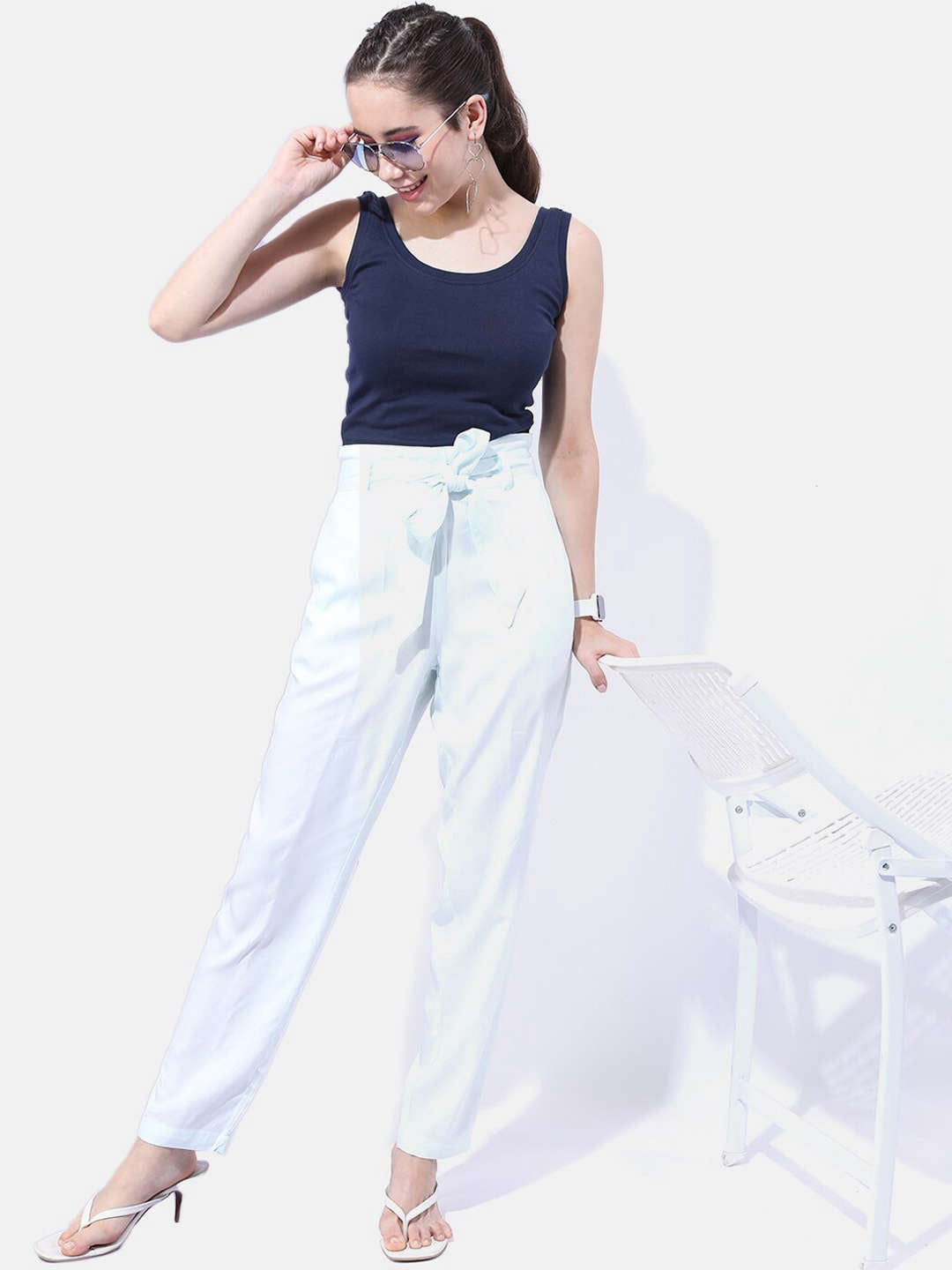 Women's Solid Tapered Pant
