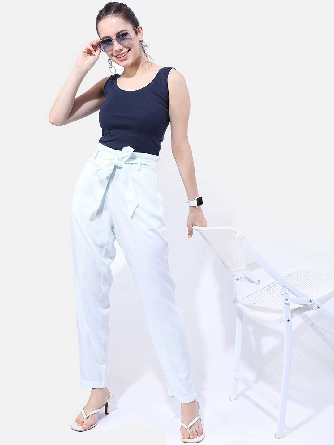Women's Solid Tapered Pant