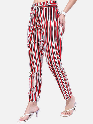 Women's Striped Tapered Pant