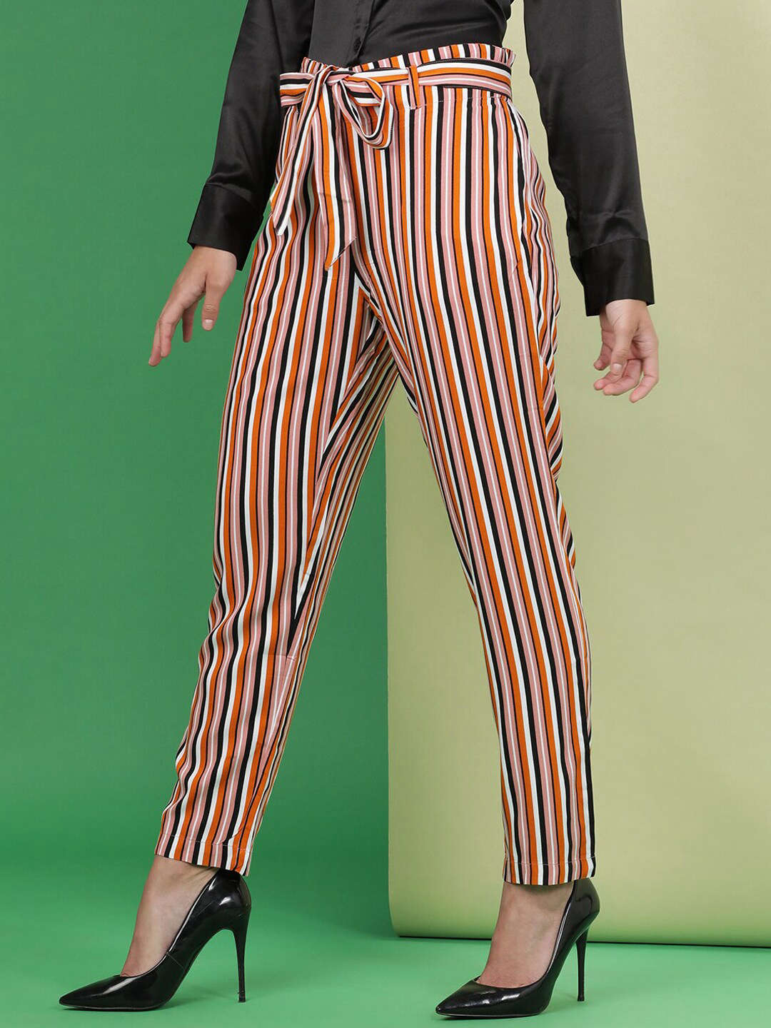 Women's Striped Tapered Pant