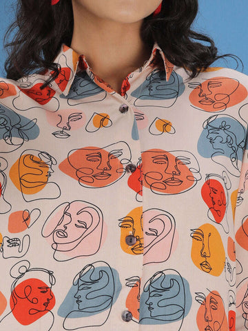 Women's Quirky Printed Dress