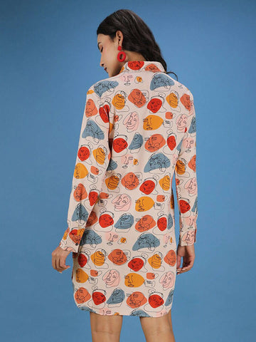 Women's Quirky Printed Dress