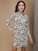 Women's Animal Printed Shirt Dress