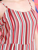 Women's Strappy Striped Jumpsuit
