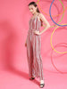 Women's Strappy Striped Jumpsuit