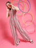 Women's Strappy Striped Jumpsuit