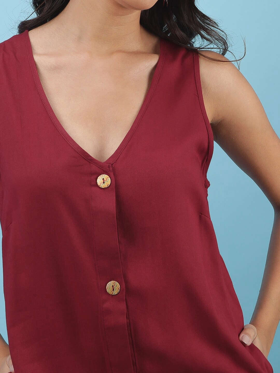 Women's Solid A-Line Dress