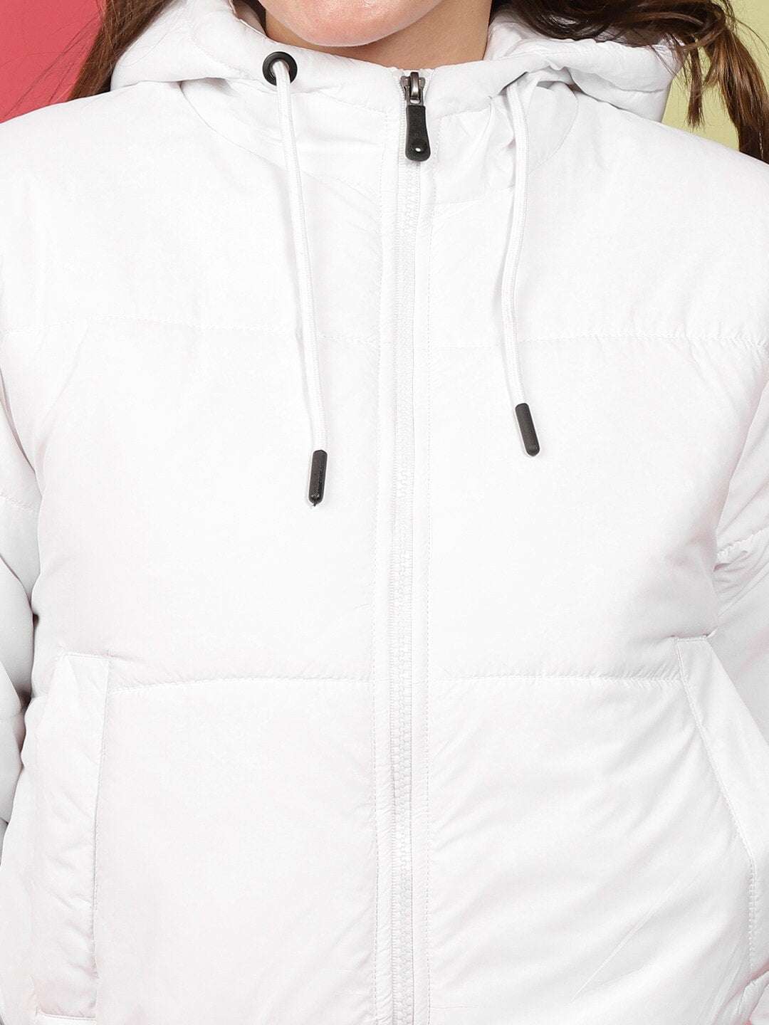 Women's Crop Jacket With Hood