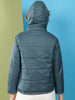 Women's Quilted Hooded Jacket With Faux Fur