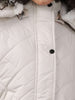 Women's Curved Jacket With Sherpa Lining At Hood