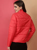 Women's High Neck Curved Jacket