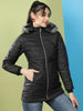 Women's Basic Parka With Fur Insert At Hood