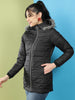 Women's Basic Parka With Fur Insert At Hood
