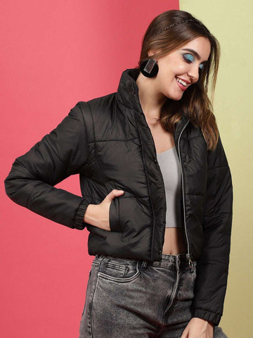Women's Detachable Sleeve Crop Jacket
