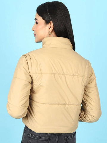 Women's Detachable Sleeve Crop Jacket