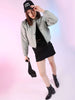 Women's Detachable Sleeve Crop Jacket