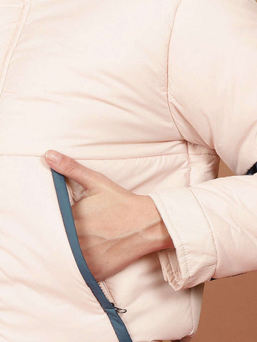 Women's Colorblock High Neck Jacket