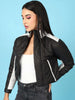 Women's Colorblock High Neck Jacket