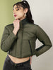 Women's Colorblock High Neck Jacket