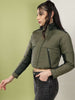 Women's Colorblock High Neck Jacket