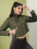 Women's Colorblock High Neck Jacket