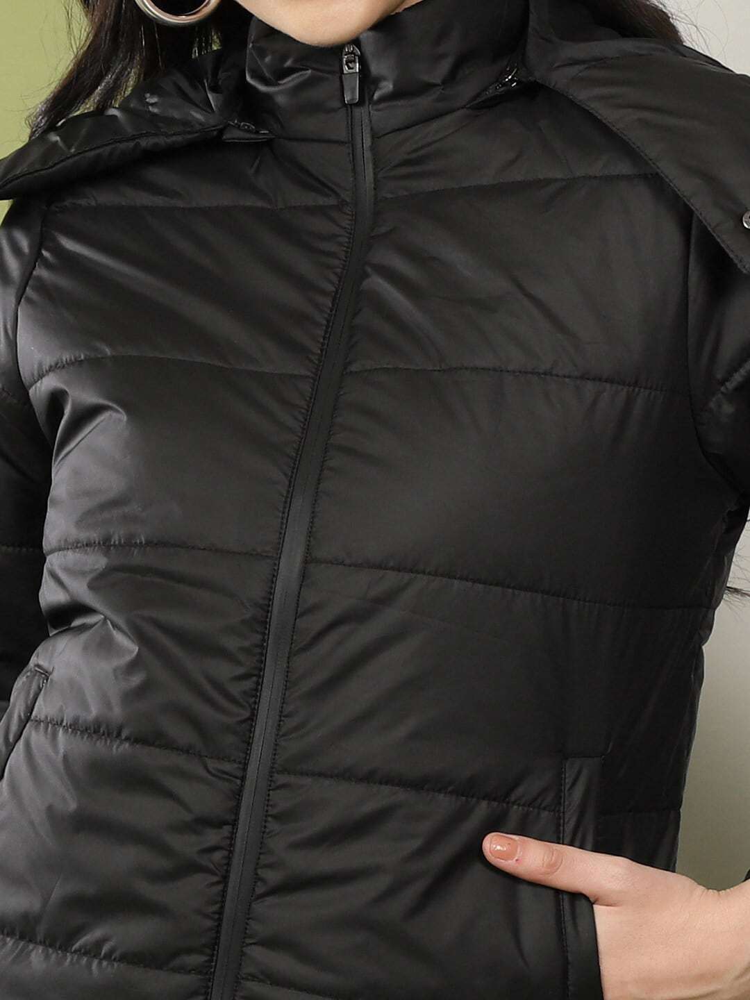 Women's Detachable Hood Puffer Jacket