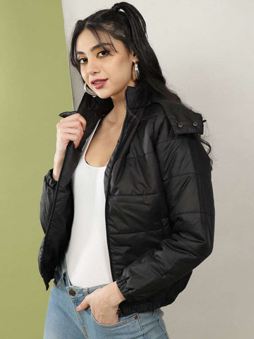 Women's Detachable Hood Puffer Jacket