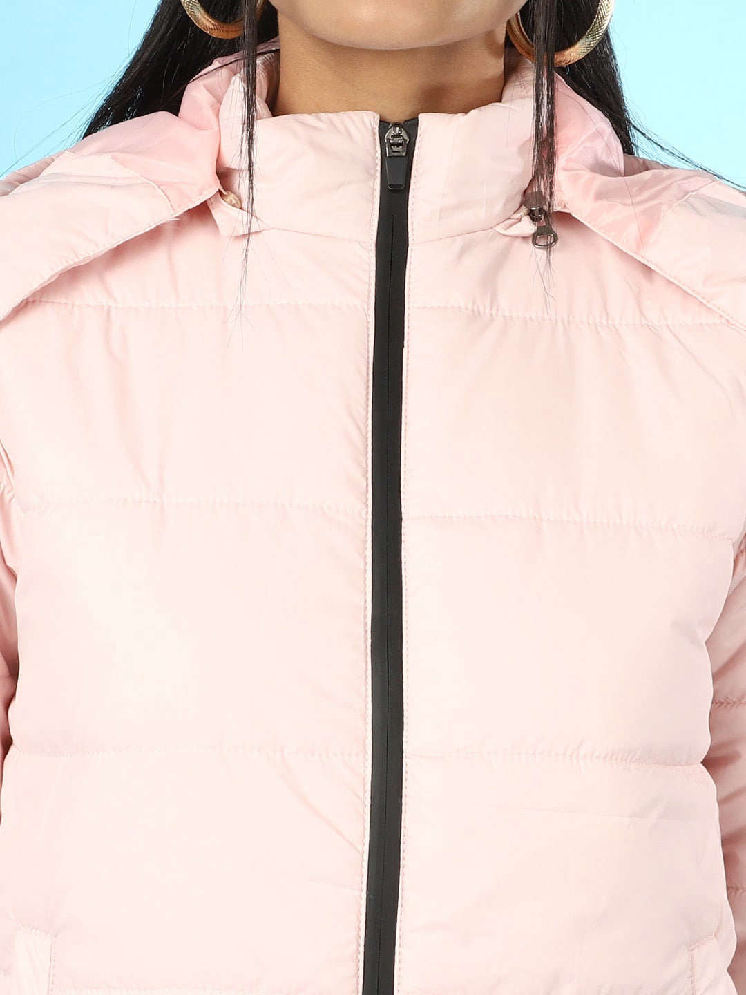 Women's Detachable Hood Puffer Jacket