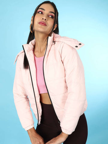 Women's Detachable Hood Puffer Jacket