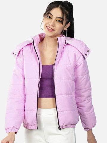 Women's Detachable Hood Puffer Jacket